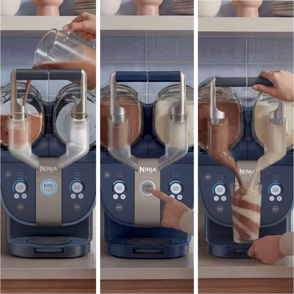Ninja SLUSHi Machine Twist Frozen Drink Maker, Blue FS701UKBL – 4
