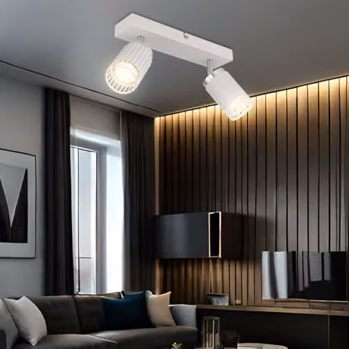 Globo Lighting Netlighting Adjustable Ceiling Spotlight in White and Chrome, 26 cm – 3