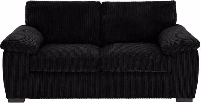 SOFASELECTION UK Amalfi 2 Seater Jumbo Cord Sofa in Black