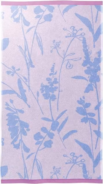 Helena Springfield Willow Pink Floral Cotton Terry Velour Bath Sheet