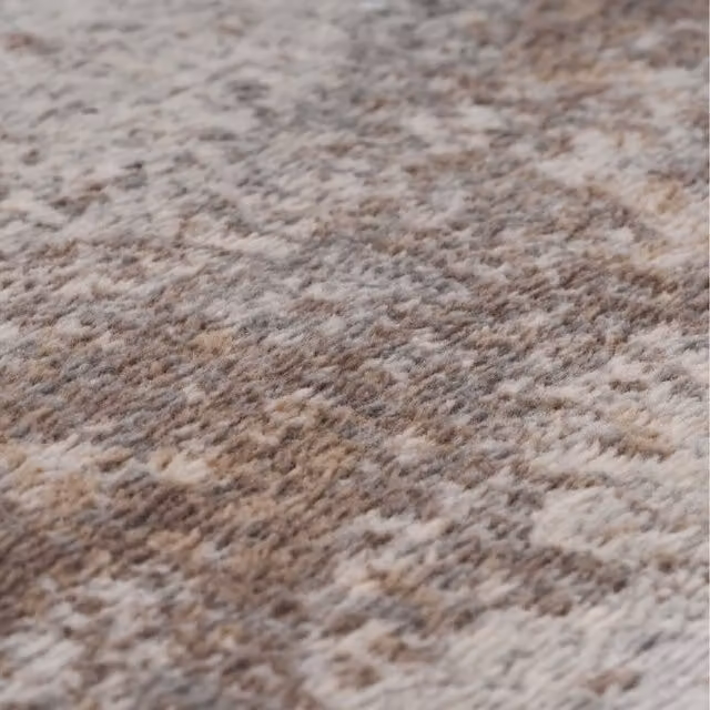 The Rug House Modern Abstract Square Living Area Rug in Beige, W x D: 160 x 160 cm