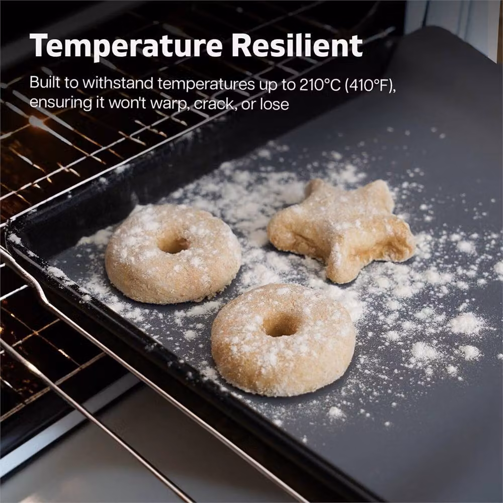Nordara Grey Non-Stick Silicone Rectangular Baking Mat – 3