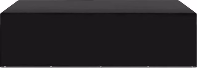 Berkfield Home Water-Repellent Garden Furniture Cover with 12 Eyelets, Black, W/D/H: 205 x 325 x 90 cm – 1