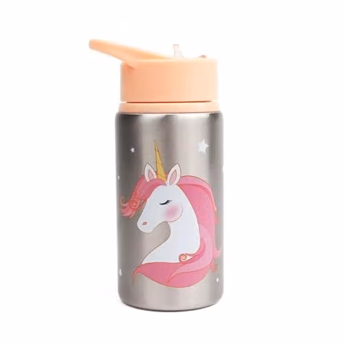 Myga Childrens Animal Kingdom Metal Water Bottle, Pink, 500ml