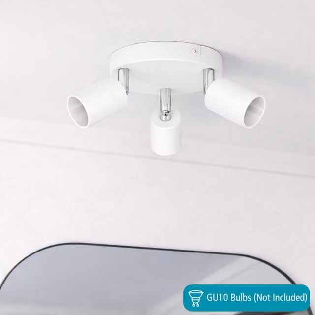 Eglo Stecci-E White 3 Light Modern Ceiling Spotlight