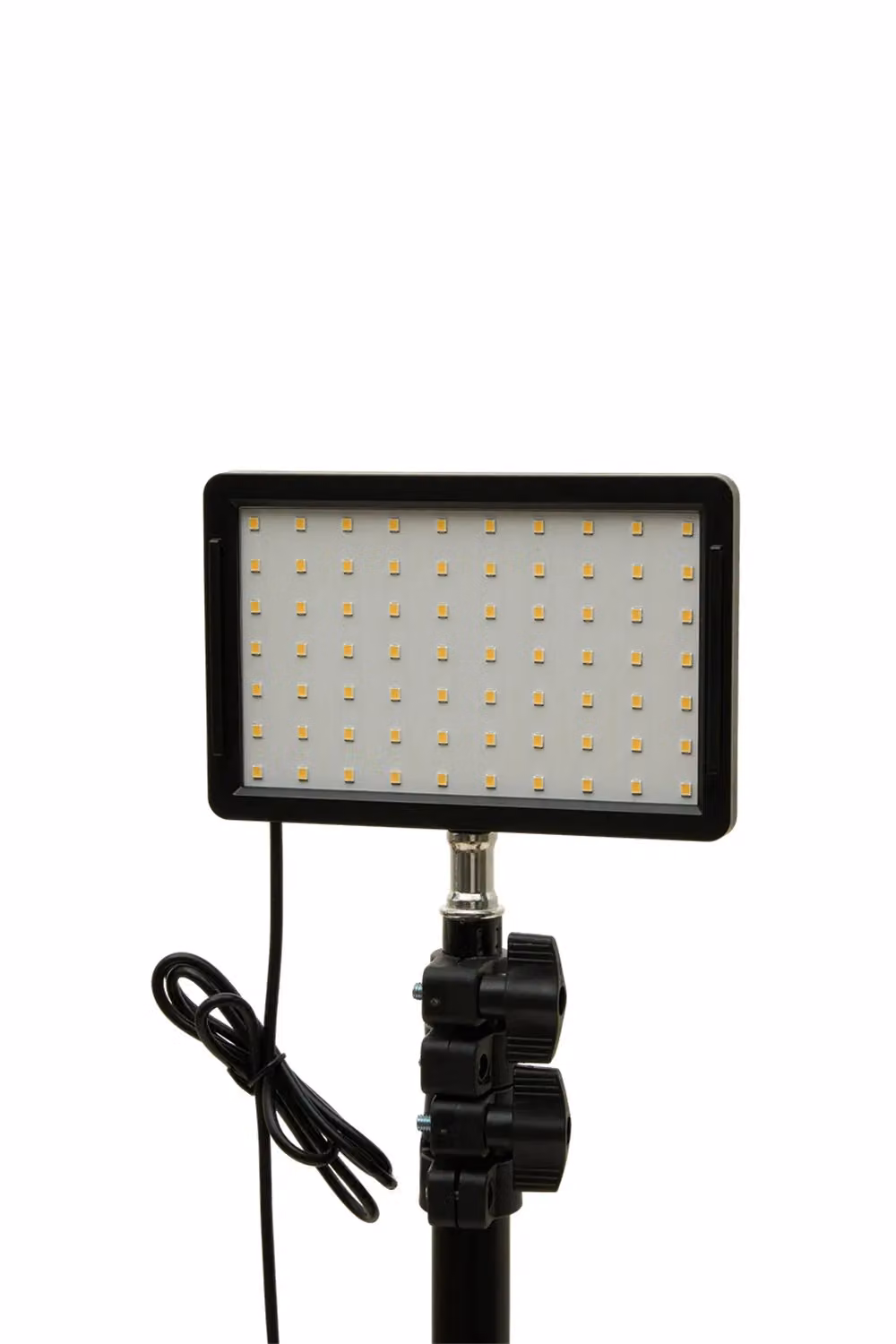 Living and Home Set of 2 Dimmable LED Video Lights with Adjustable Tripods in Black – 4