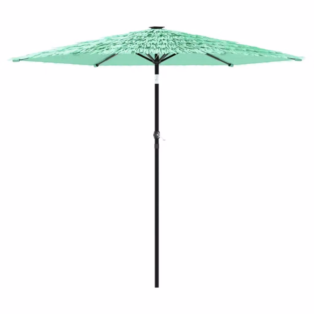 Berkfield Home Garden Parasol in Green with Steel Pole, W/D/H: 268 x 268 x 226 cm – 2
