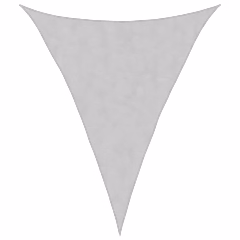 Berkfield Home Sun Shade Sail in Light Grey, 100% Polyester Oxford, W: 5 m, D: 6 m, H: 6 m