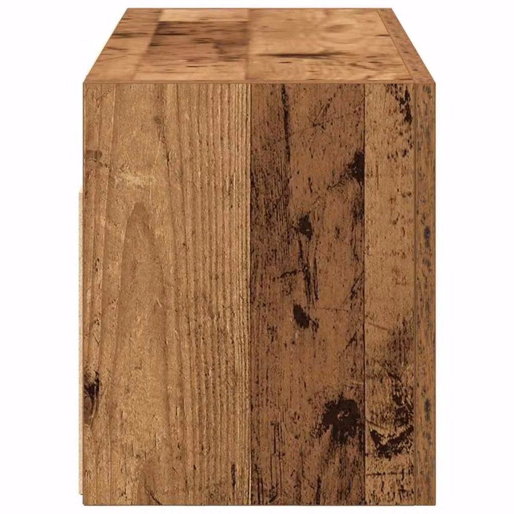 Berkfield Home Brown Old Wood Bathroom Wall Cabinet with Glass Doors, W/D/H: 60 x 25 x 30 cm – 4
