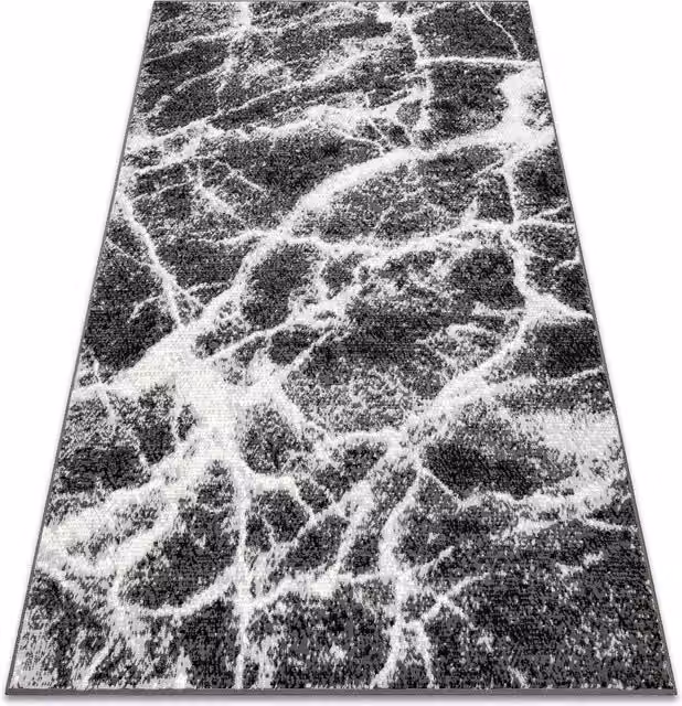 RugsX Morad Abstract Vintage Rug in Black, W: 140 cm, L: 200 cm
