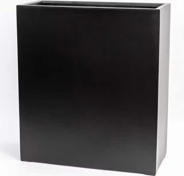 Primrose Large Polystone Stone Effect Tall Trough Planter in Black