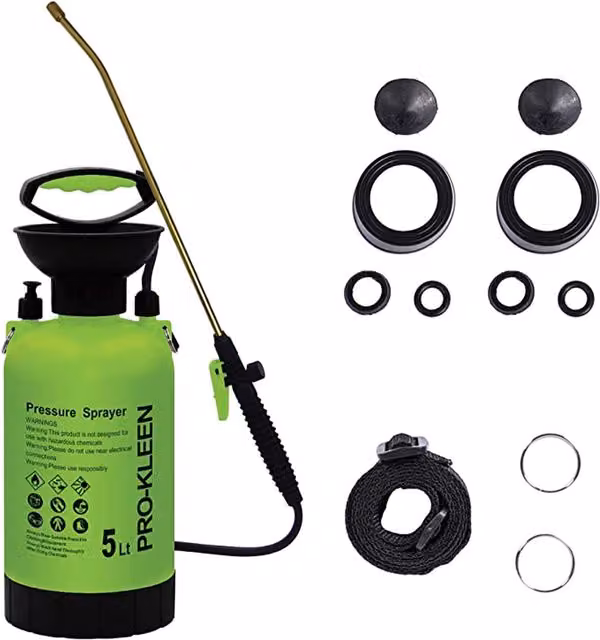 Pro-Kleen Manual Pressure Garden Sprayer, Green, Height: 32 cm