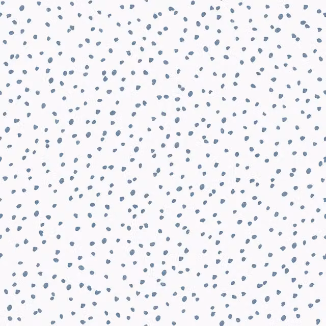 Muriva Blue Dalmatian Speckle Dots Non-Woven Wallpaper in Blue