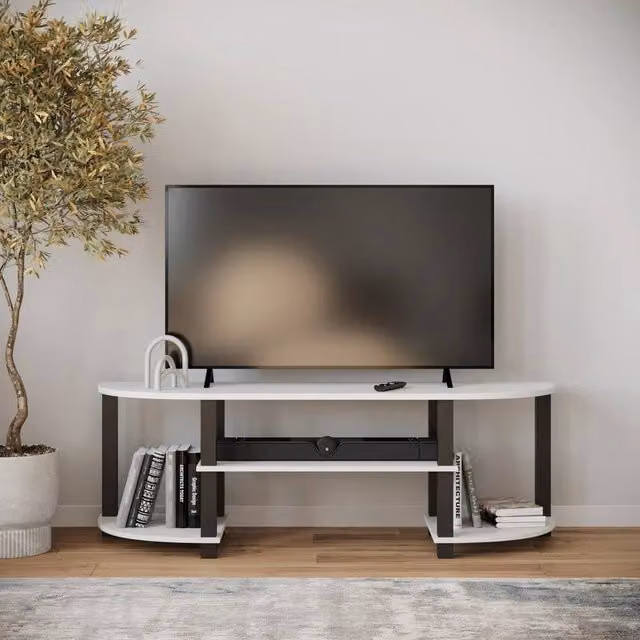 Havendro S-Tube Modern Wide TV Unit Entertainment Centre Storage W/D/H: 120 x 34 x 40.5 cm
