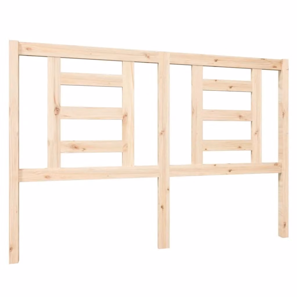 Berkfield Home Rustic Solid Wood Pine Bed Headboard in Brown, W: 146 cm, D: 4 cm, H: 100 cm