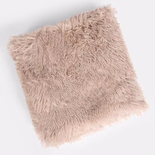 OHS Fluffy Fleece Throw Blanket in Brown and Beige, W/D/H: 150 x 200 cm – 2
