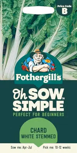 Mr Fothergill's Oh Sow Simple White Stemmed Chard Vegetable Seeds – 1