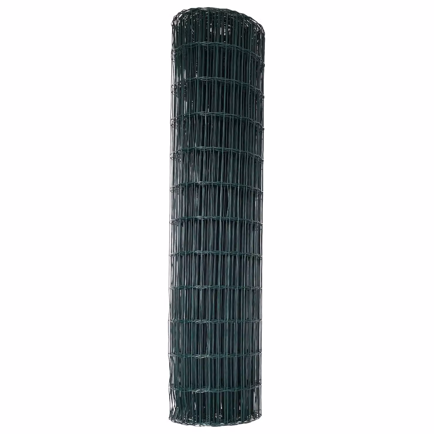 Berkfield Home Euro Fence Green PVC-Coated Steel Rectangular Fencing, 1 x 25 m – 4
