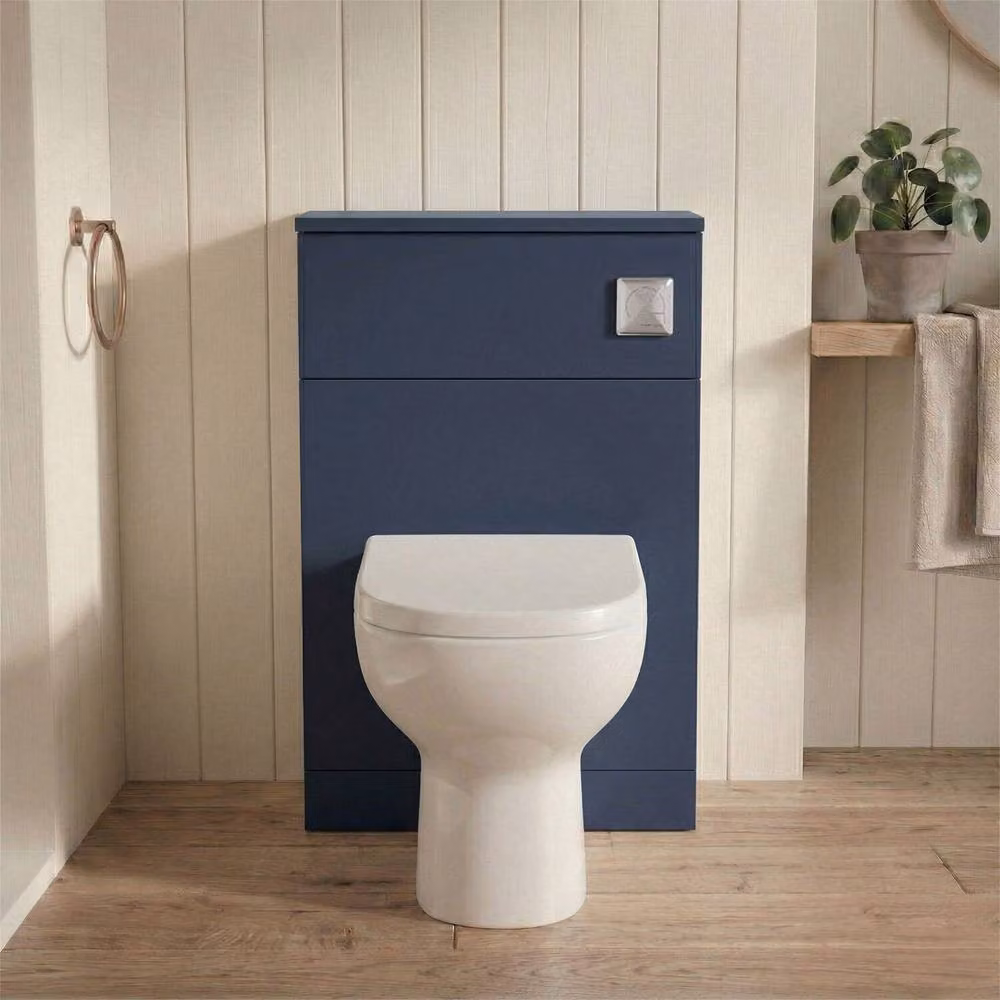 Balterley Contemporary Compact WC Toilet Unit, Dark Blue, Width: 50 cm – 5