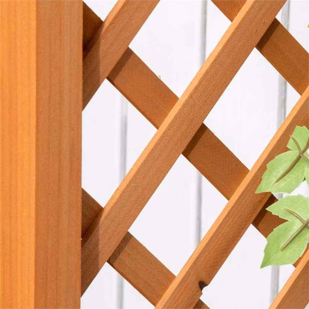 Nordara Brown Wooden Raised Garden Bed with Arch Trellis – 3