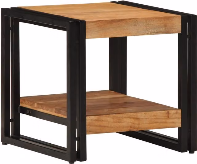 Berkfield Home Brown Acacia Solid Wood Coffee Table W/D/H: 40 x 50 x 38 cm
