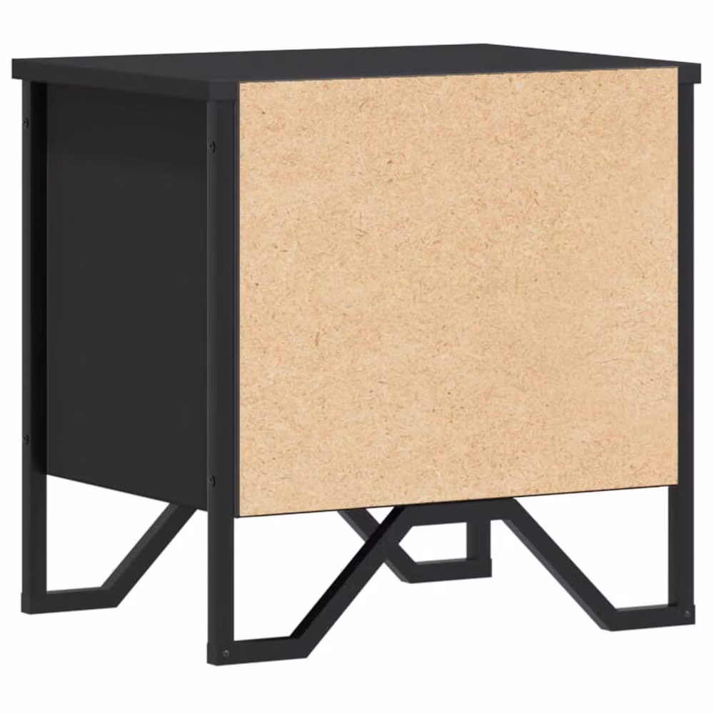 Berkfield Home Elegant Bedside Cabinet in Black, W/D/H: 40 x 30 x 40 cm – 6