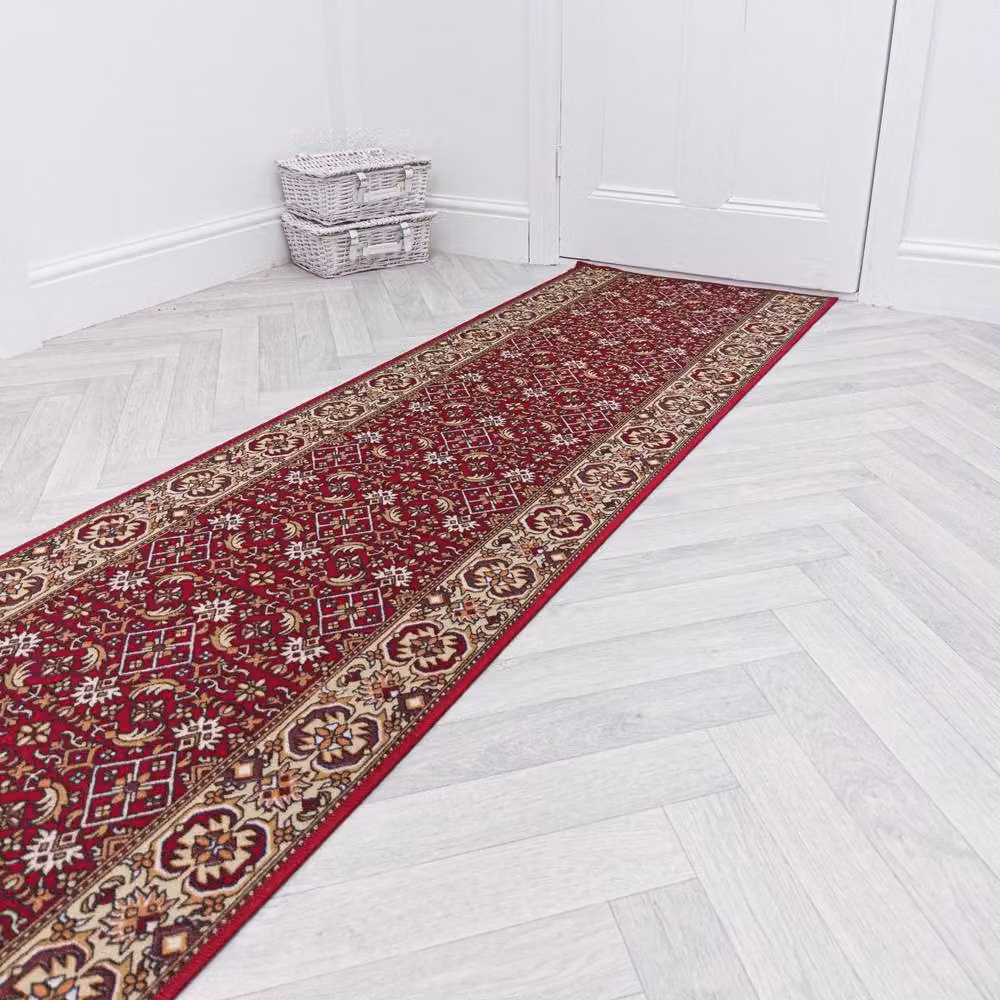 runrug Bidjar Oriental Hallway Runner Rug in Red, W: 100 cm, L: 420 cm – 4