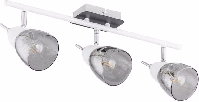Netlighting Sky Modern Dimmable Ceiling Spotlight Bar in White, 50 cm, 3x E14