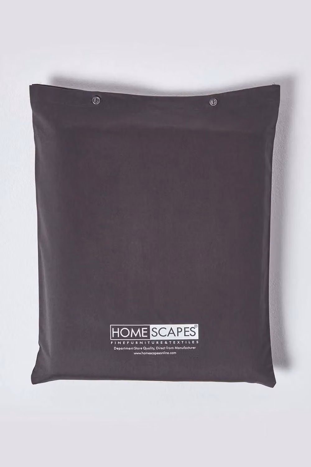 Homescapes Egyptian Cotton Single Flat Sheet, 1000 Thread Count, Charcoal Grey, W: 90 cm, L: 190 cm – 3