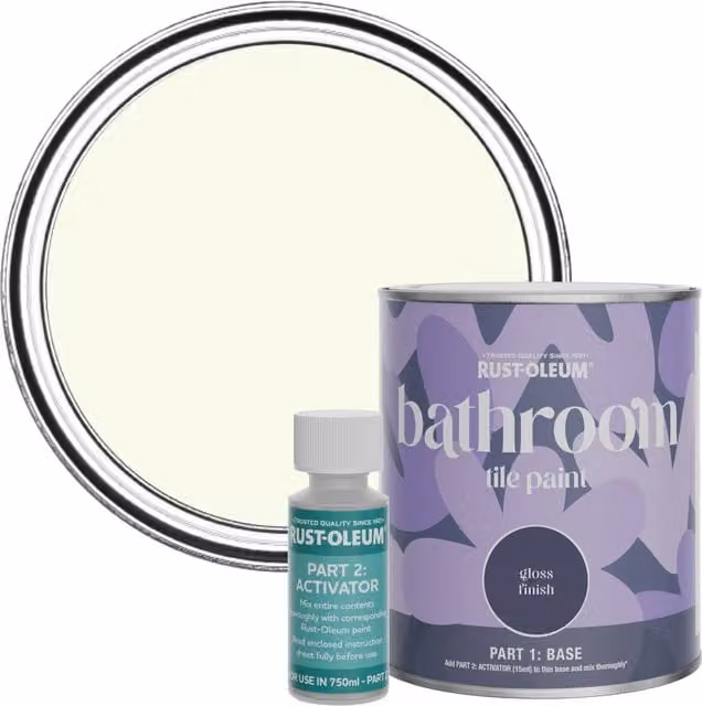Rust-Oleum Gloss Bathroom Tile Paint, 0.75 l