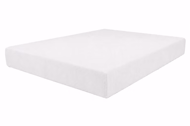 Sloomy California Plush Single Bed Set in Stone with Foam Mattress and 26 inch Headboard, W: 90 cm, D: 200 cm