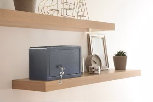 Burg-Wächter Pure-Safe PS 110 K Furniture Safe with Key and Shelf, Anthracite – 3