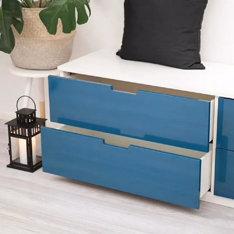 D-C-Fix Glossy Petrol Blue Self-adhesive Vinyl Wrap for Doors and Furniture, W: 45 cm, L: 1 m