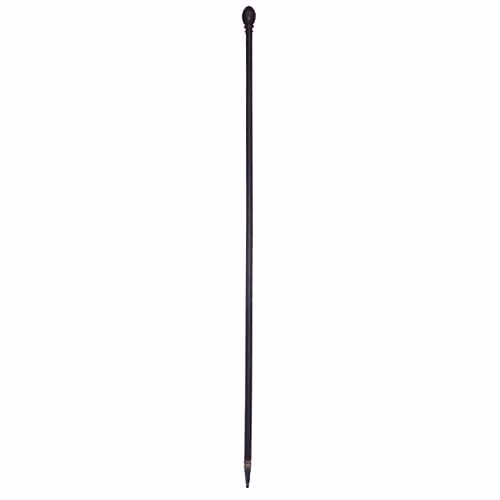 Panacea Products 87102 Round Steel Garden Fence Post, Black, H: 96.52 cm, W: 6.45 cm
