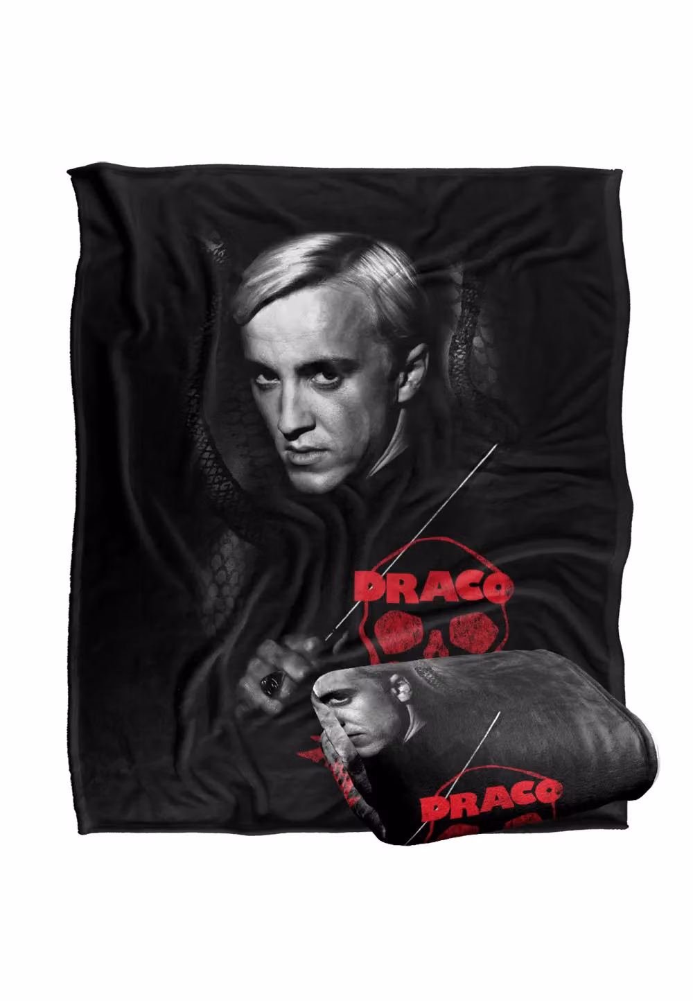LOGOVISION Harry Potter Draco Portrait Super Soft Fleece Throw Blanket, White and Multicolour, W/D/H: 152 x 127 cm – 7