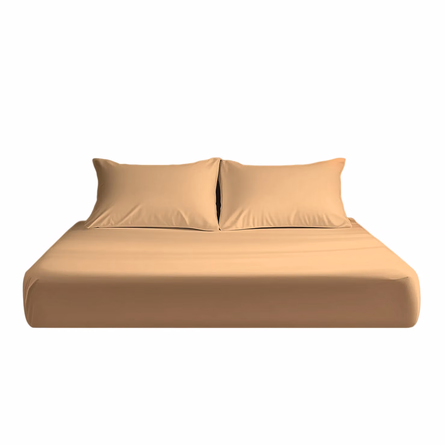 Snug City Double Microfibre Soft Touch Fitted Sheet in Beige, W/D/H: 140 x 200 x 25 cm – 2