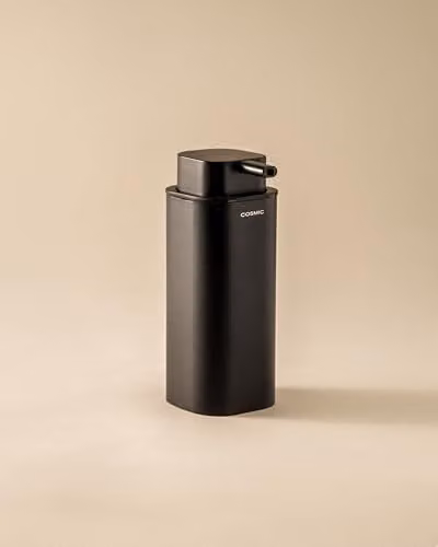 Cosmic NEA Matte Black Metal Rectangular Bathroom and Kitchen Soap Dispenser with 370 ml Capacity – 2