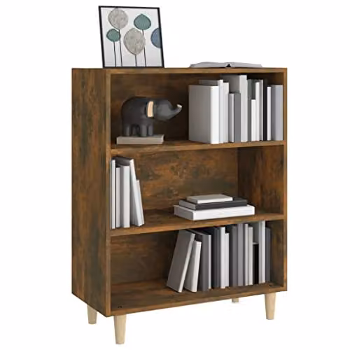 vidaXL Smoked Oak Sideboard in Brown, W/D/H: 69.5 x 32.5 x 90 cm – 4