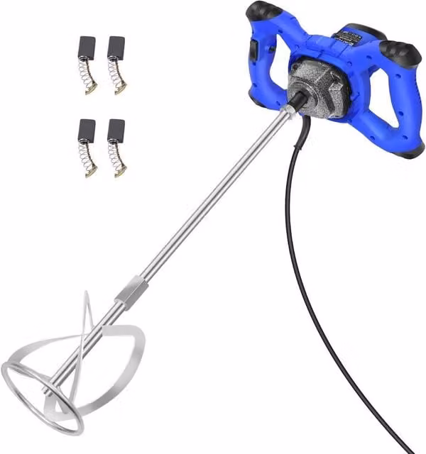 NESTLUNE Electric Cement Mixer and Plaster Paddle Drill in Blue, W: 100 cm, D: 40 cm