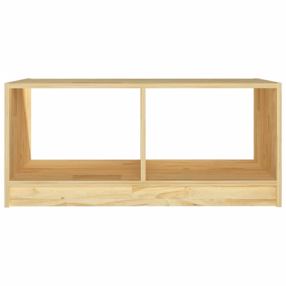 Berkfield Home Modern Rectangular Coffee Table in Beige Solid Pinewood, W: 75 cm, D: 50 cm, H: 33.5 cm – 3