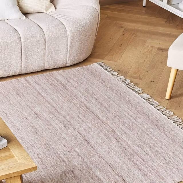 Wyld and Coco Red Outdoor Rug with Fringes, W: 160 cm, L: 230 cm