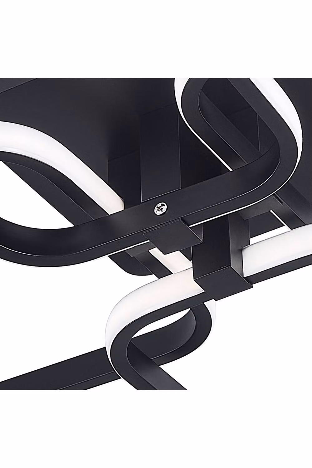 Garden Sanctuary Contemporary LED Semi Flush Ceiling Light in Black – 3