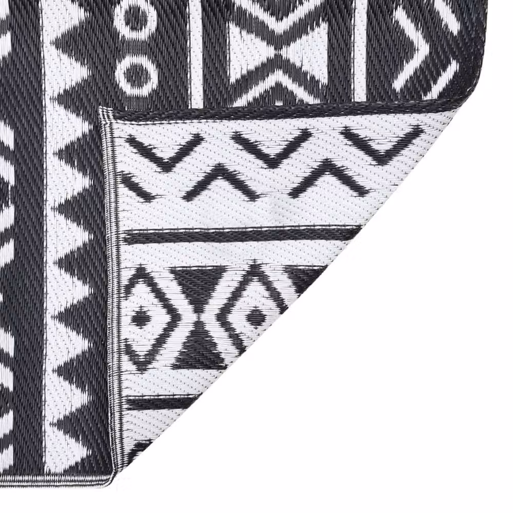Berkfield Home Black Ethnic Outdoor Rug, W/D: 190 x 290 cm – 4