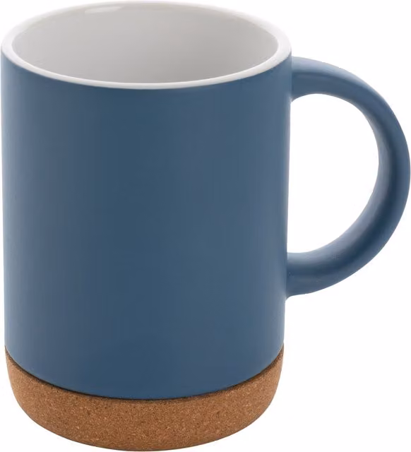 XD Design Blue Ceramic and Cork Mug, 280 ml