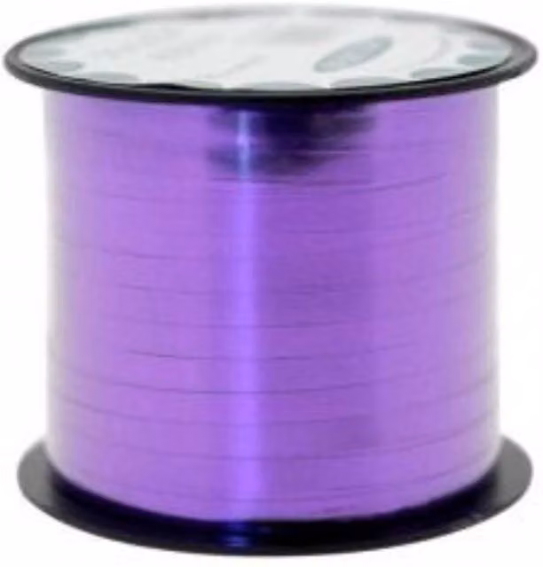 KDMD Purple Metallic Curling Ribbon, 6 Pack of 80m Rolls – 1