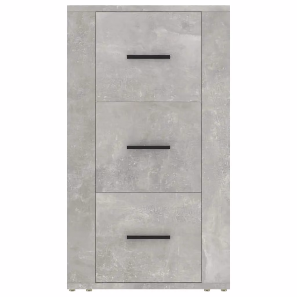 Berkfield Home Sideboard in Concrete Grey, W/D/H: 40 x 33 x 70 cm – 2