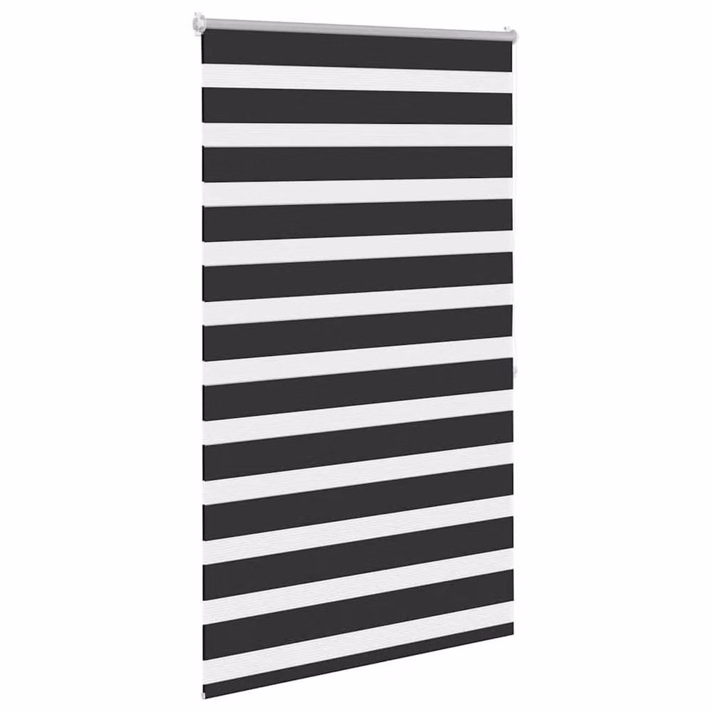 Berkfield Home Zebra Day and Night Blind in Black and White, W: 100 cm, H: 175 cm – 3
