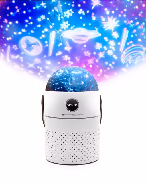 Rio Galaxy Projector Childrens Essential Oil Diffuser, Humidifier and Night Light in White