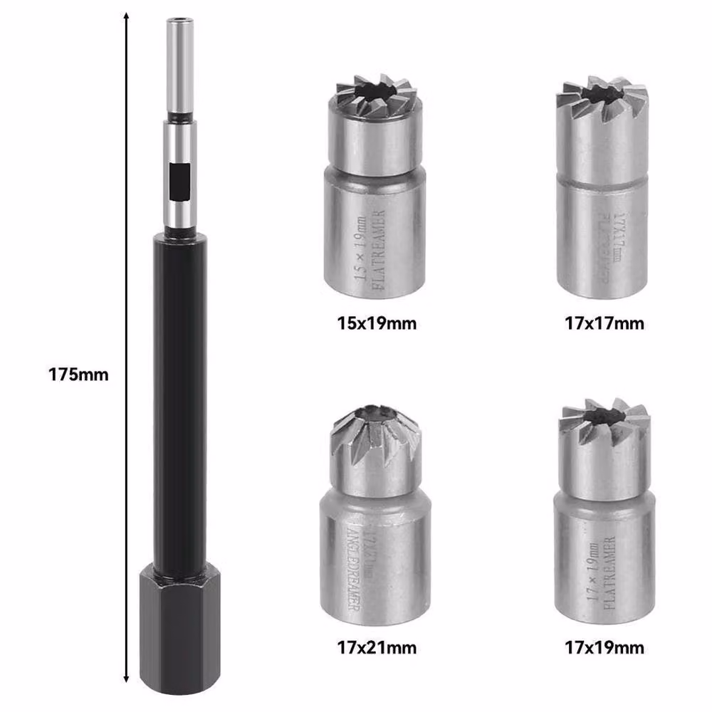 SPETLEK 5-Piece Diesel Injector Seat Cutter Set in Silver compatible with Delphi and Bosch – 2