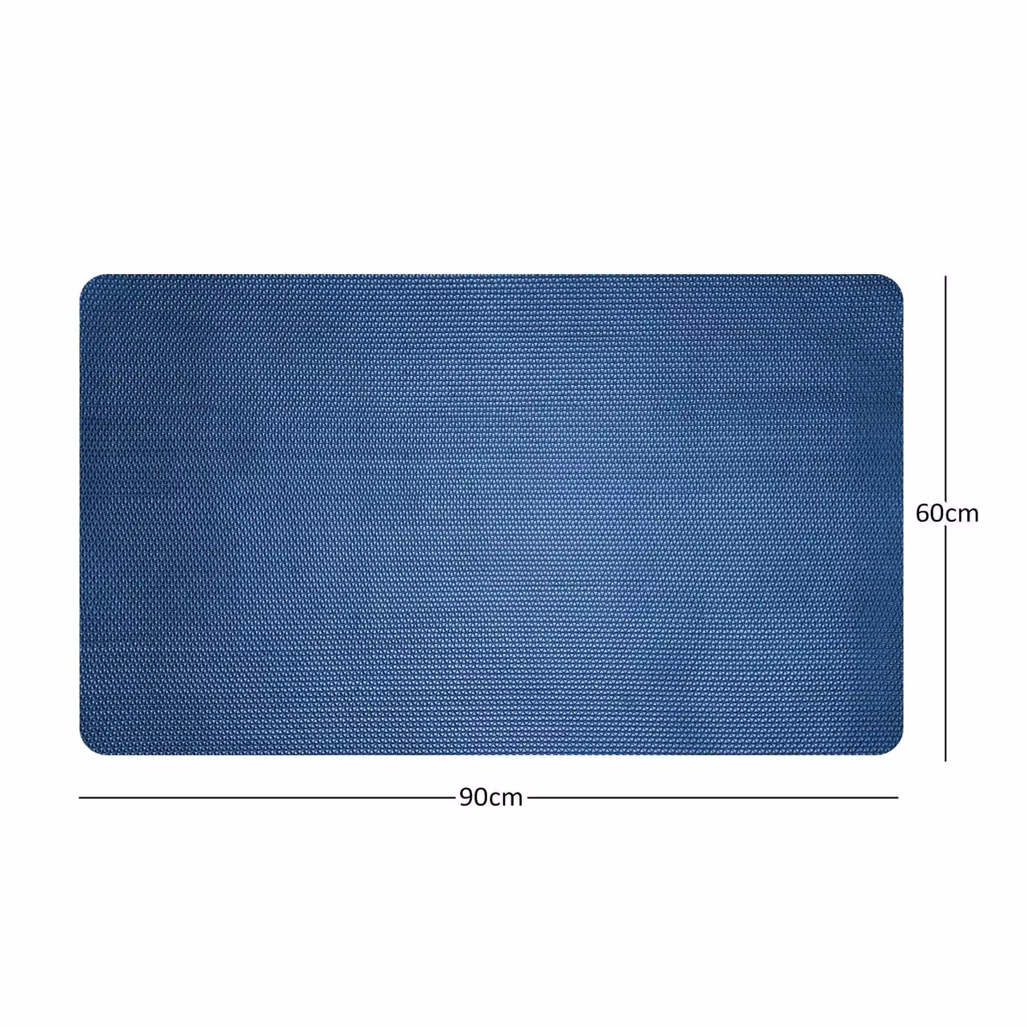 Nicoman Reversible Non-Slip Anti-Mold Bath Mat in Blue and Green, W: 90 cm, D: 60 cm – 5